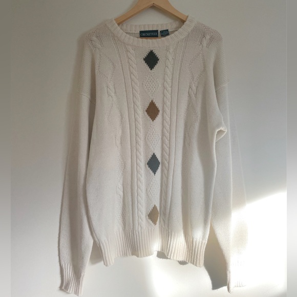 Cricketeer Cable-knit Sweater. Size L. - Picture 1 of 3